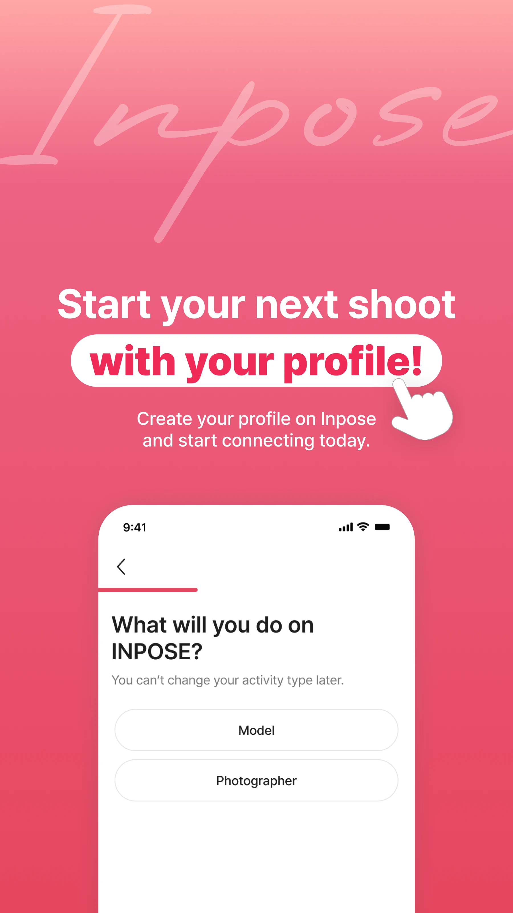 Inpose - Model & Photographer screenshot
